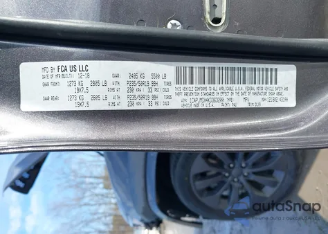 2019 Jeep Cherokee High Altitude 4X4 from USA, damaged, VIN 1C4PJMDX4KD363200